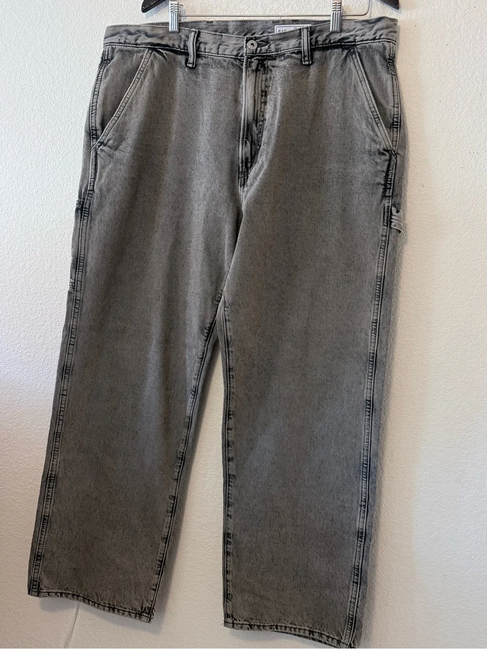 Gap Men's Gray Washed Denim Jeans 90s carpenter 0122
